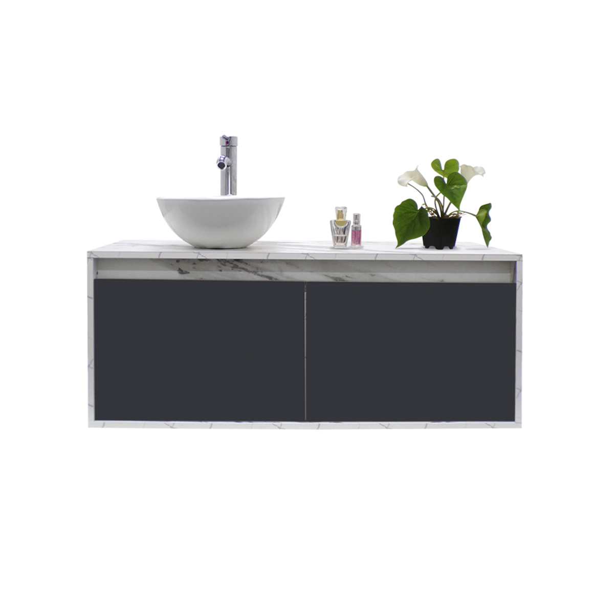 Gabinete Para Baño Luxury Smooth Con Ovalin Y Monomando