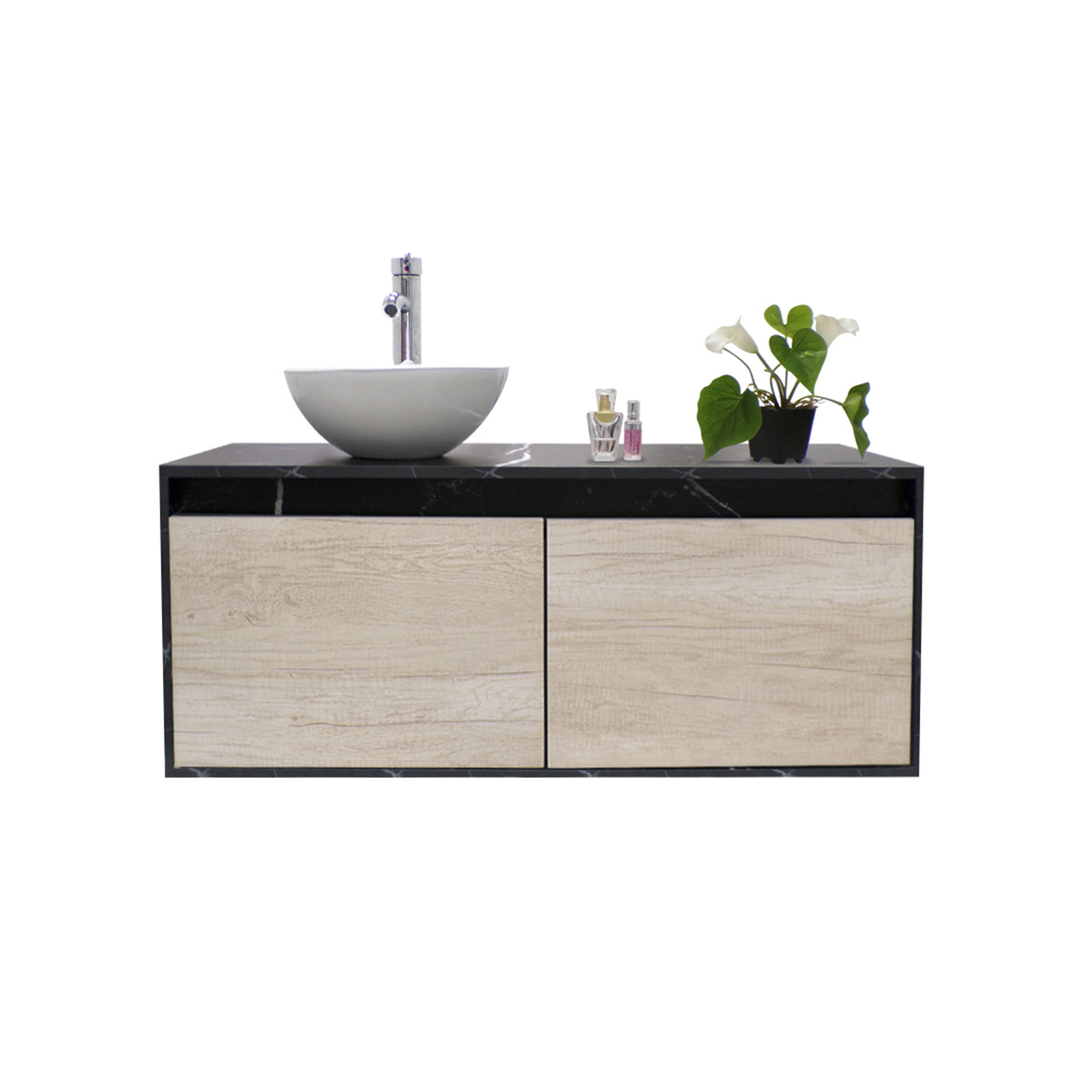 Gabinete Para Baño Luxury Smooth Con Ovalin Y Monomando