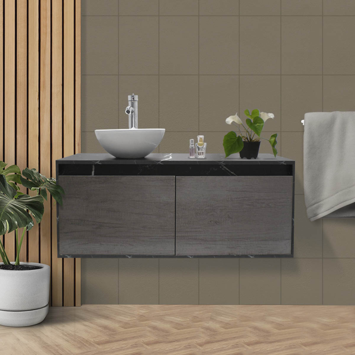 Gabinete Para Baño Luxury Smooth Con Ovalin Y Monomando