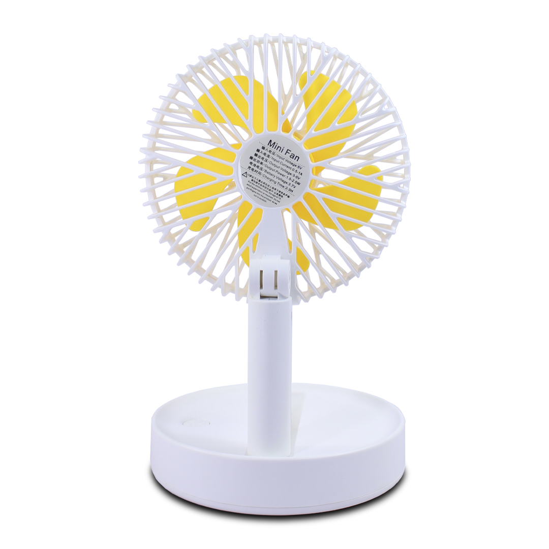Mini Ventilador De Escritorio Recargable 3 Velociades