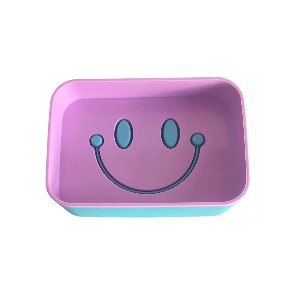 Jabonera Moderna Sonrisa de 2 Capas Colores Diferentes