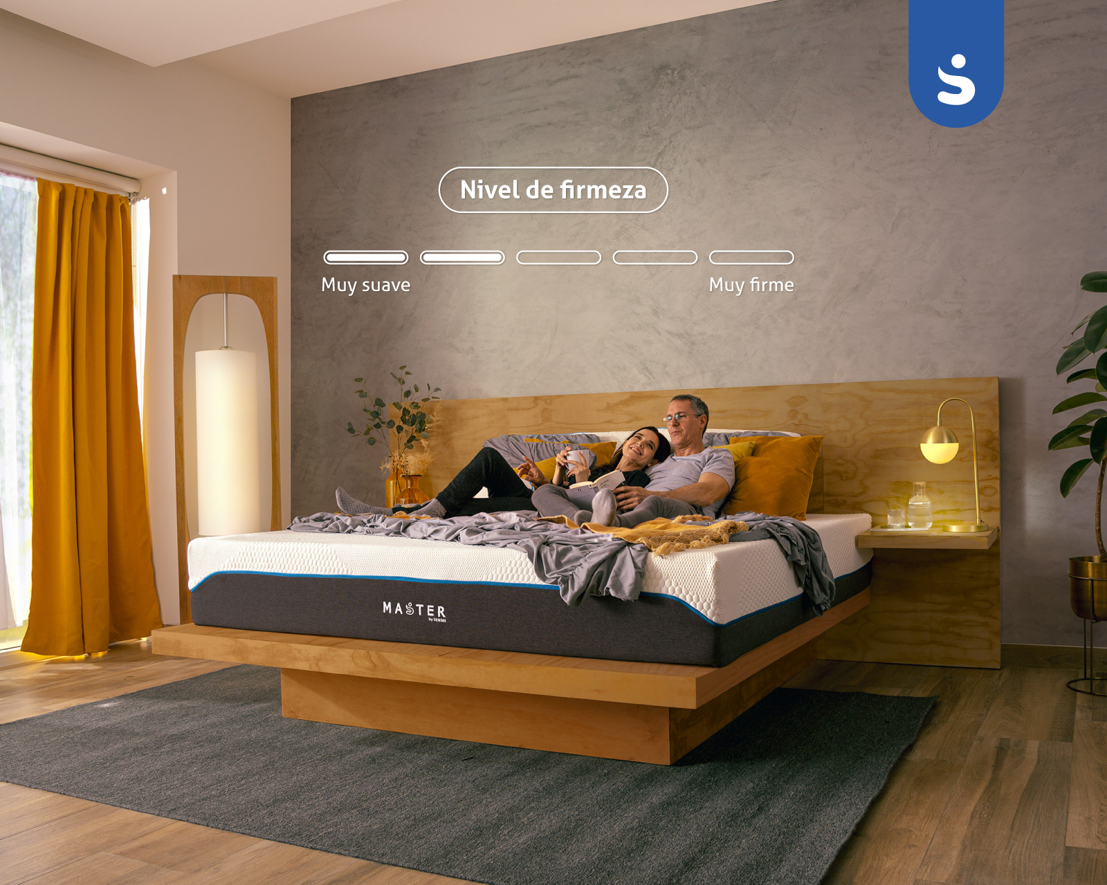 Colchón Matrimonial Memory Foam Sensei Master