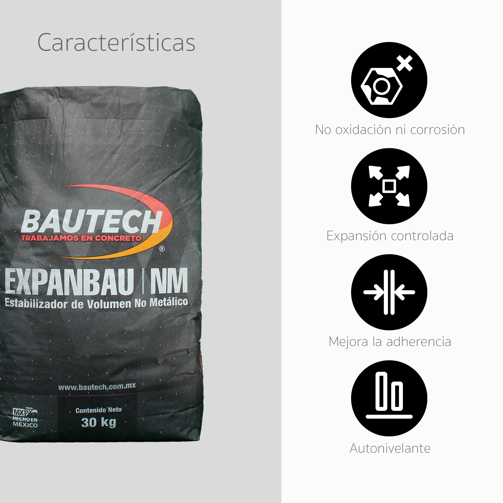 Estabilizador De Volumen No Metálico Expanbau  30kg.