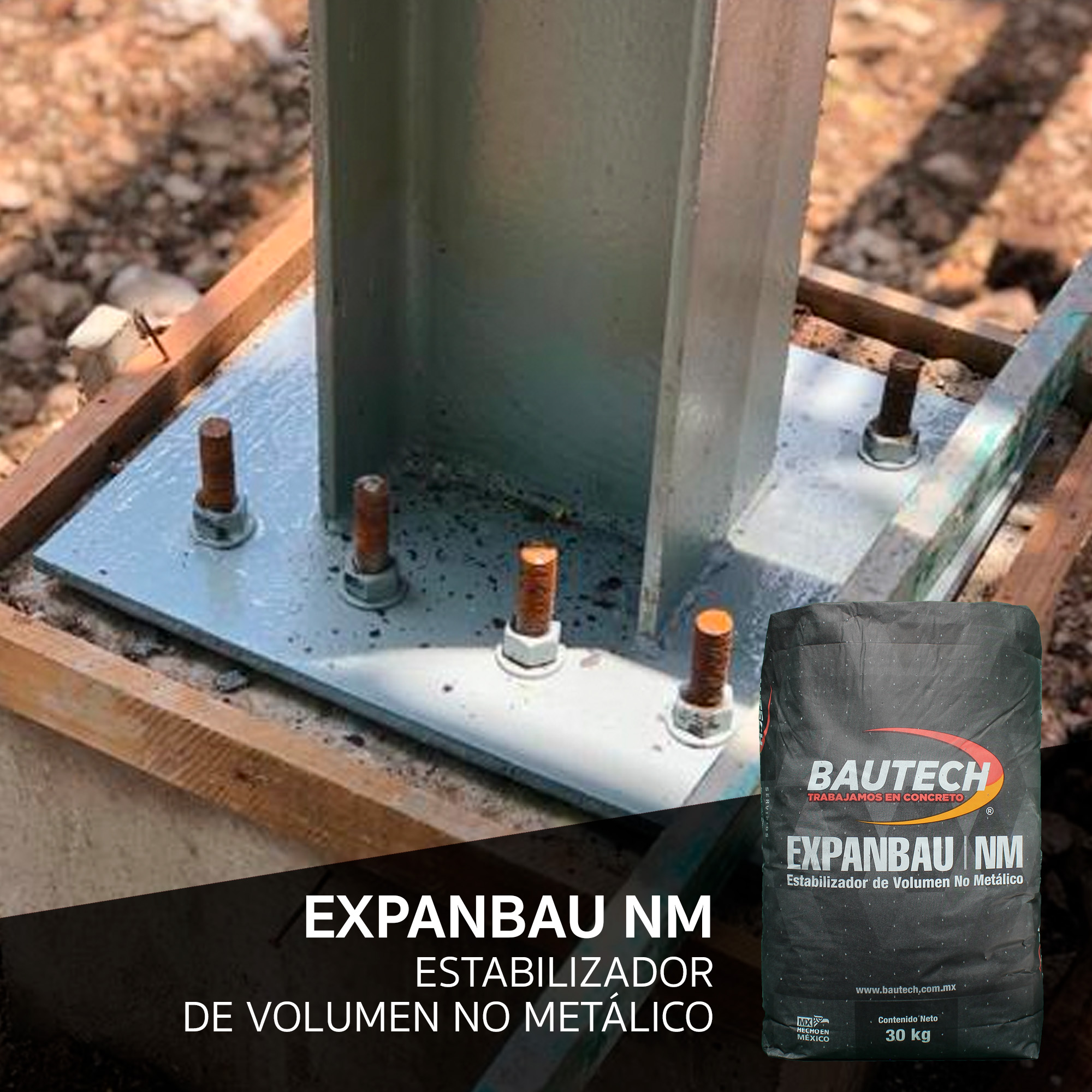 Estabilizador De Volumen No Metálico Expanbau  30kg.
