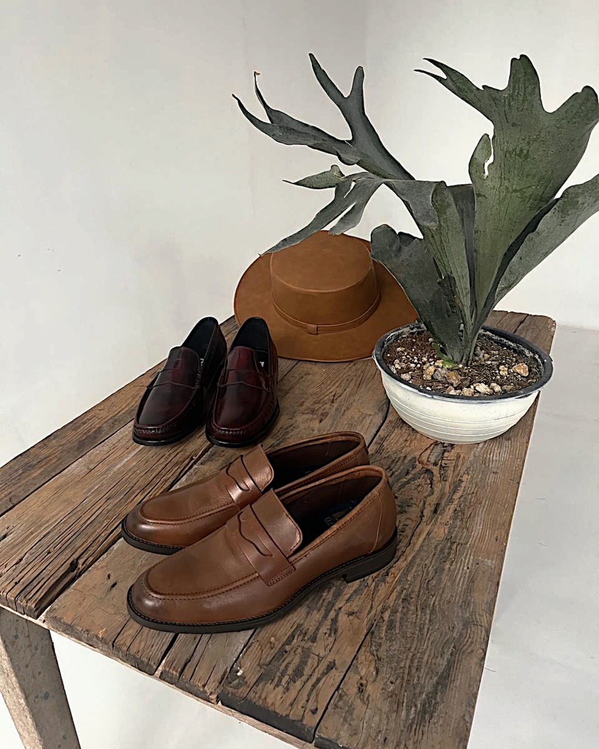 Mocasín Penny Loafer Dasalo En Piel Vacuno Café Para Hombre