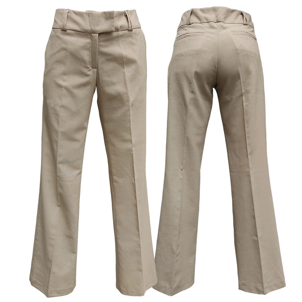 Pantalón de Vestir Dama Mujer Casual de Lino Oficina