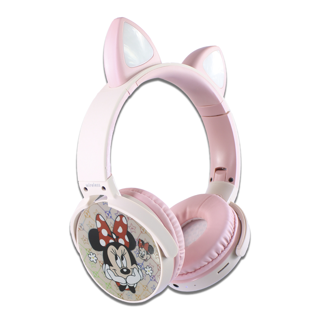 Audifonos De Diadema Bluetooth Diseño De Minie 