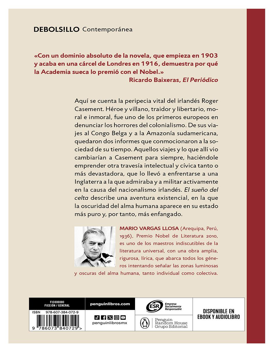 El Sueño Del Celta Autor Mario Vargas LLosa