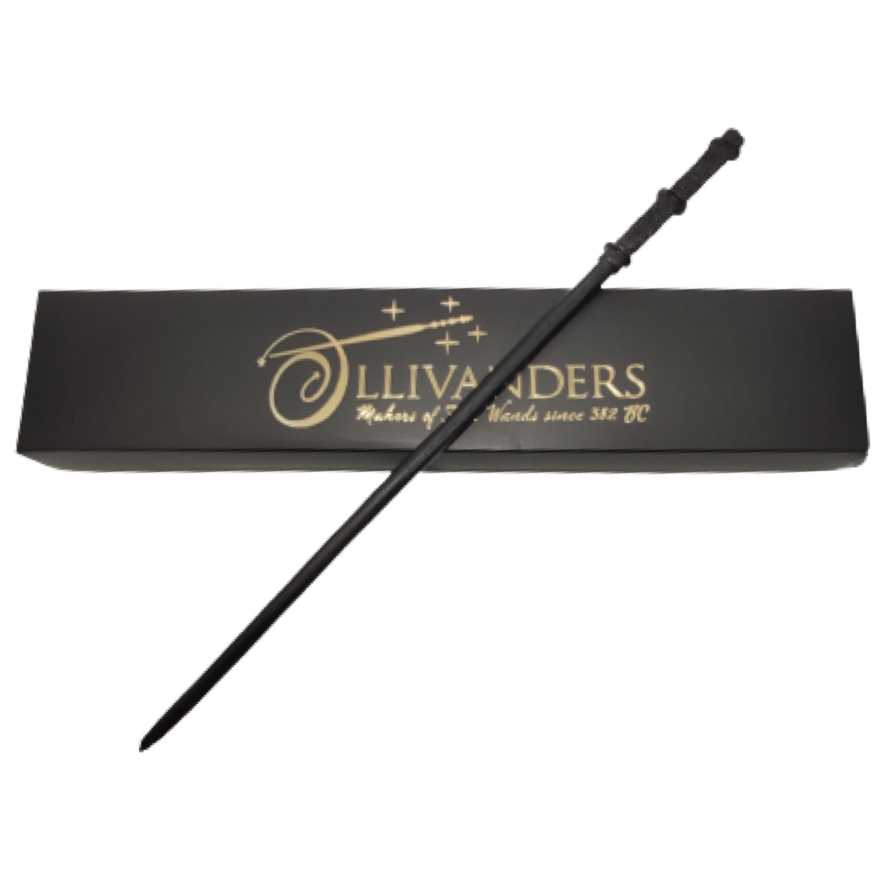 Harry Potter Varita Mágica Severus Snape con Núcleo Metálico + Caja Ollivanders Colección Slytherin Cosplay