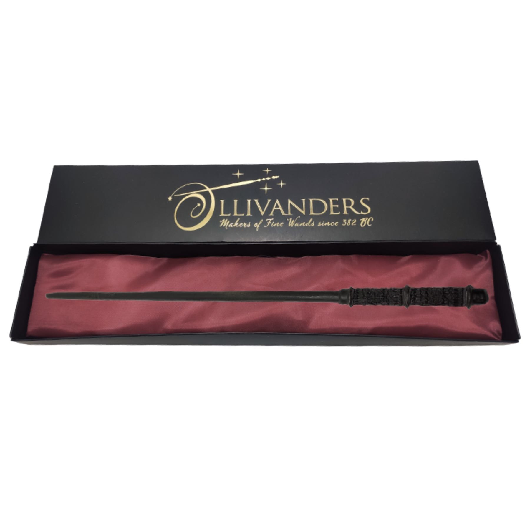 Harry Potter Varita Mágica Severus Snape con Núcleo Metálico + Caja Ollivanders Colección Slytherin Cosplay