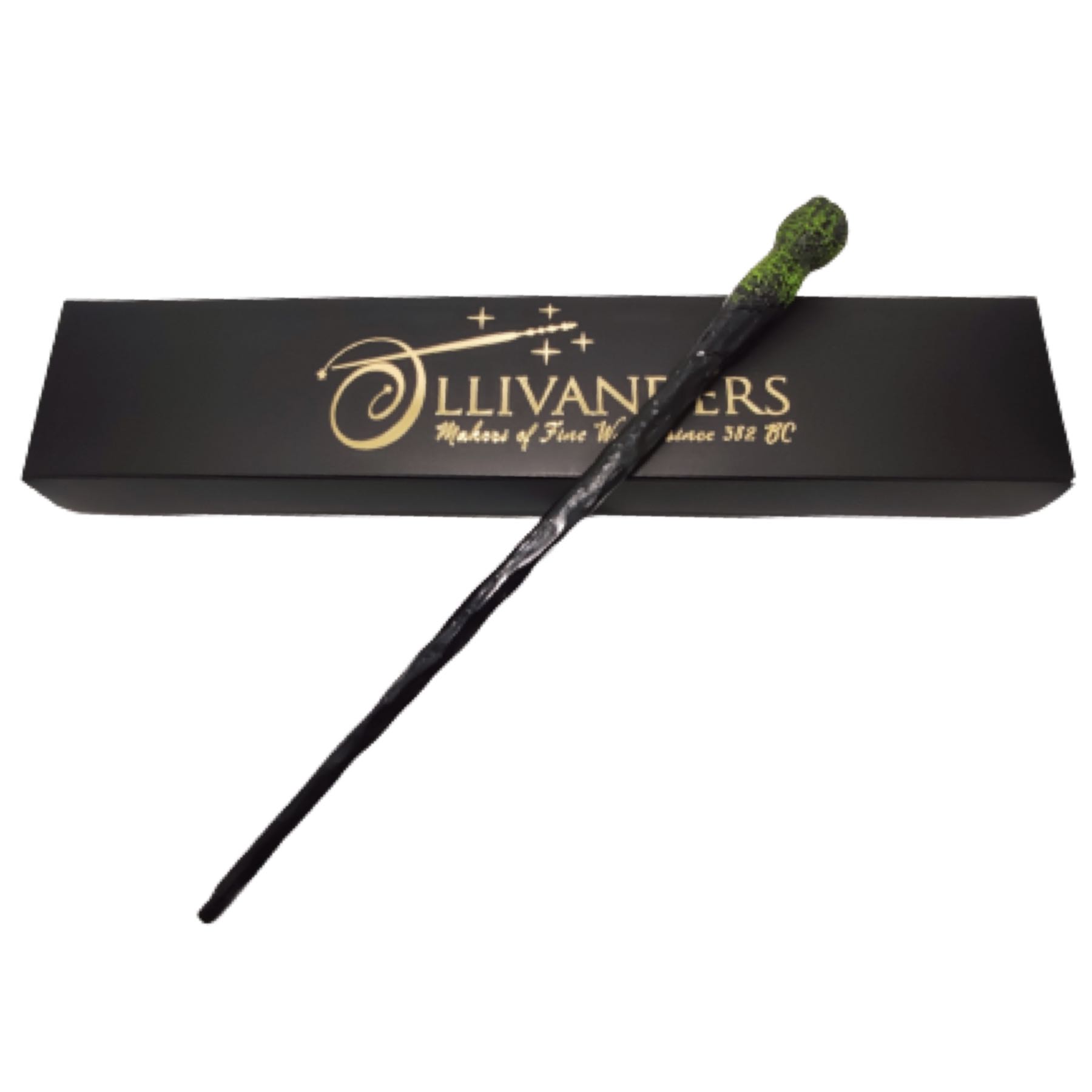 Harry Potter Varita Mágica Ron Weasley con Núcleo Metálico + Caja Ollivanders Colección Gryffindor Cosplay