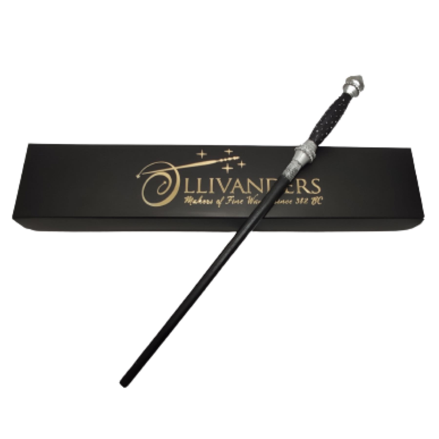 Harry Potter Varita Mágica Narcisa Malfoy Con Núcleo Metálico + Caja Ollivanders Colección Slytherin Narcissa