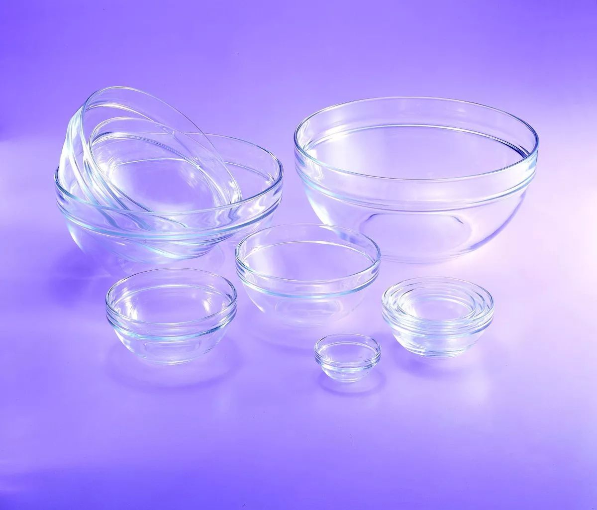 bowl de vidrio 20 cm