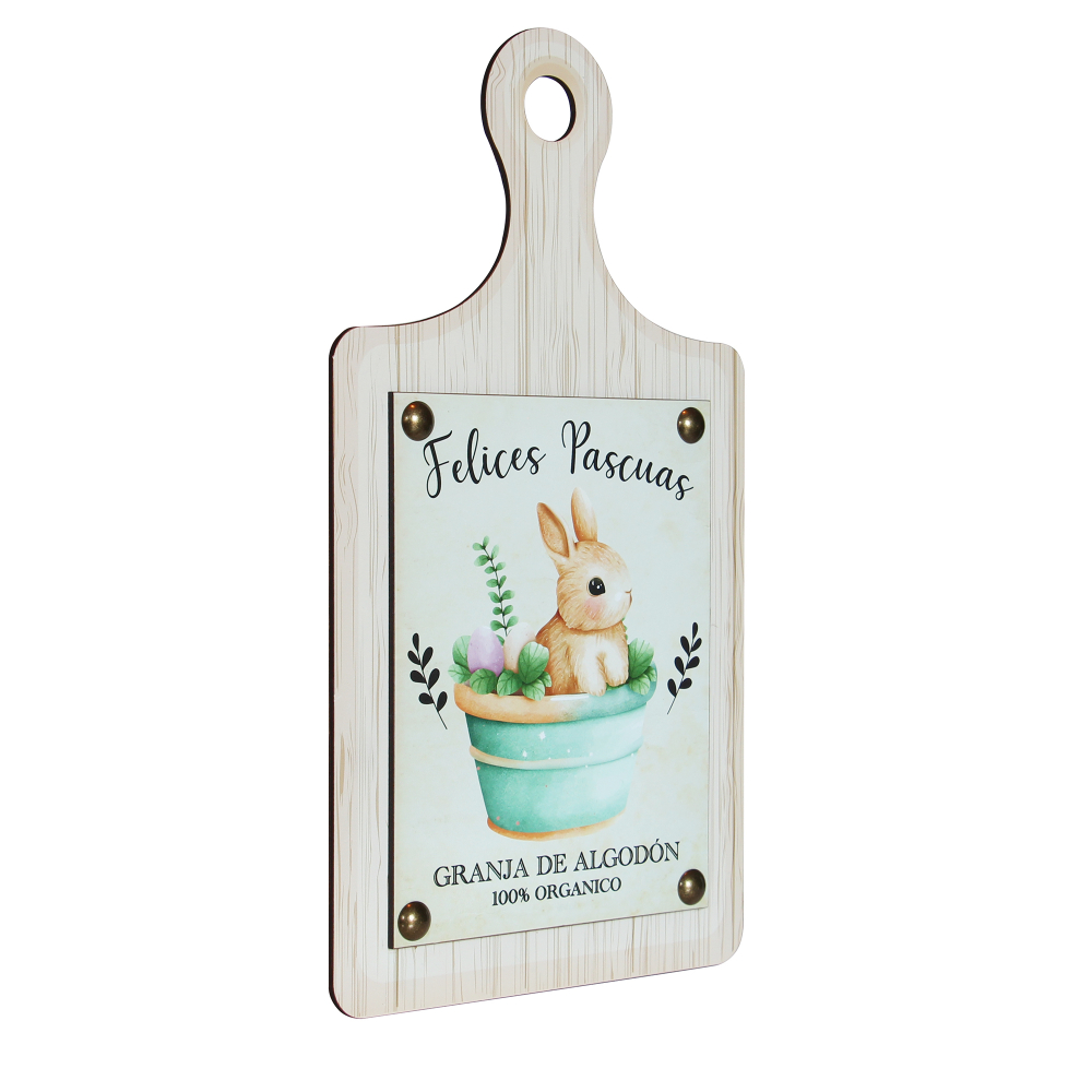 Tabla decorativa para cocina impresion en madera 40 cm