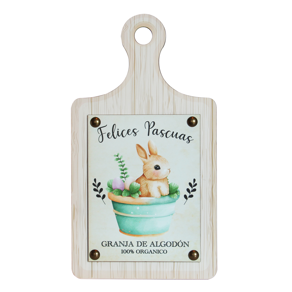Tabla decorativa para cocina impresion en madera 40 cm