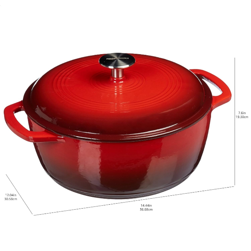 Horno hierro fundido holandés esmaltado 7 litros