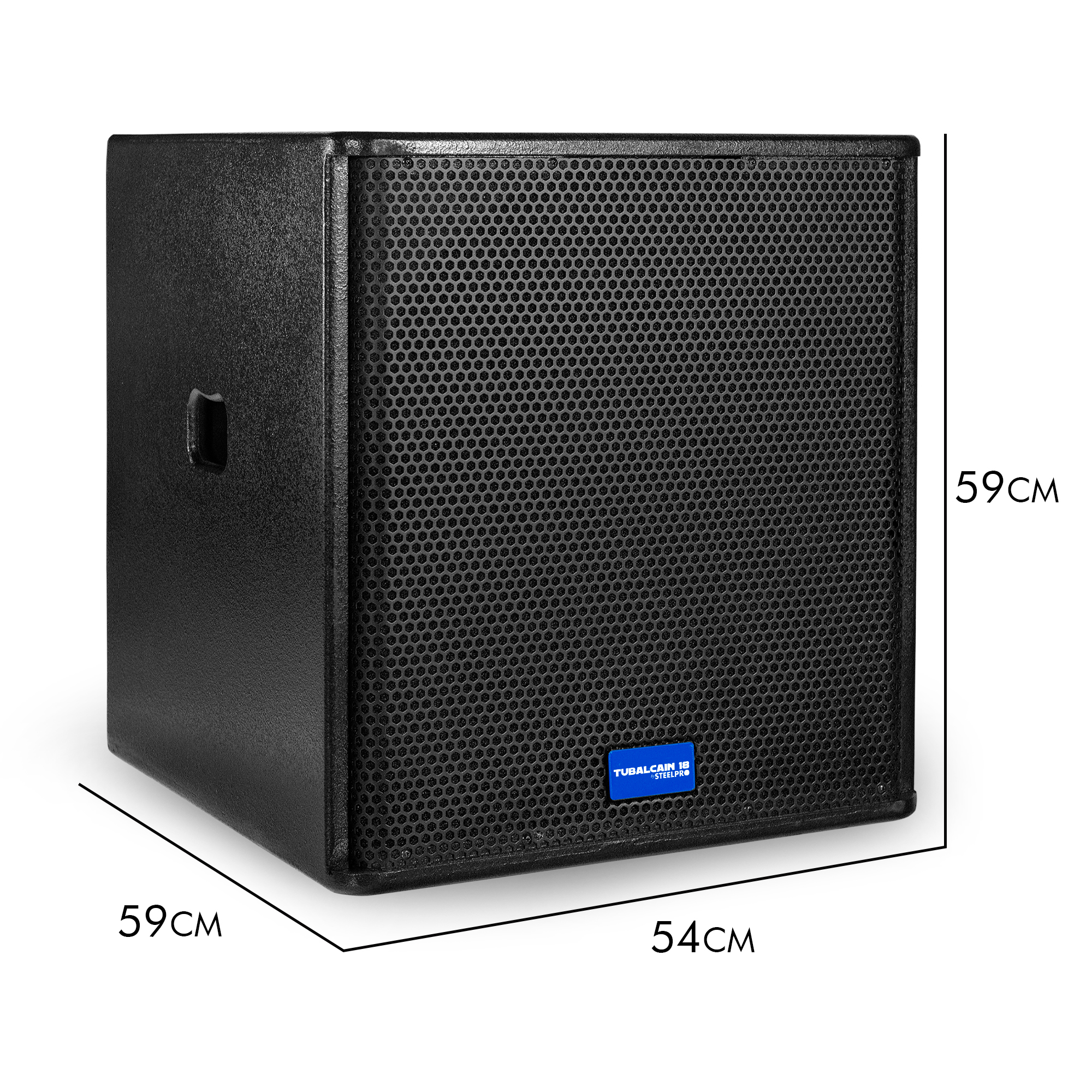 Sistema Audio Profesional 3 Vías Clase D Tubalcain Steelpro Color Negro.