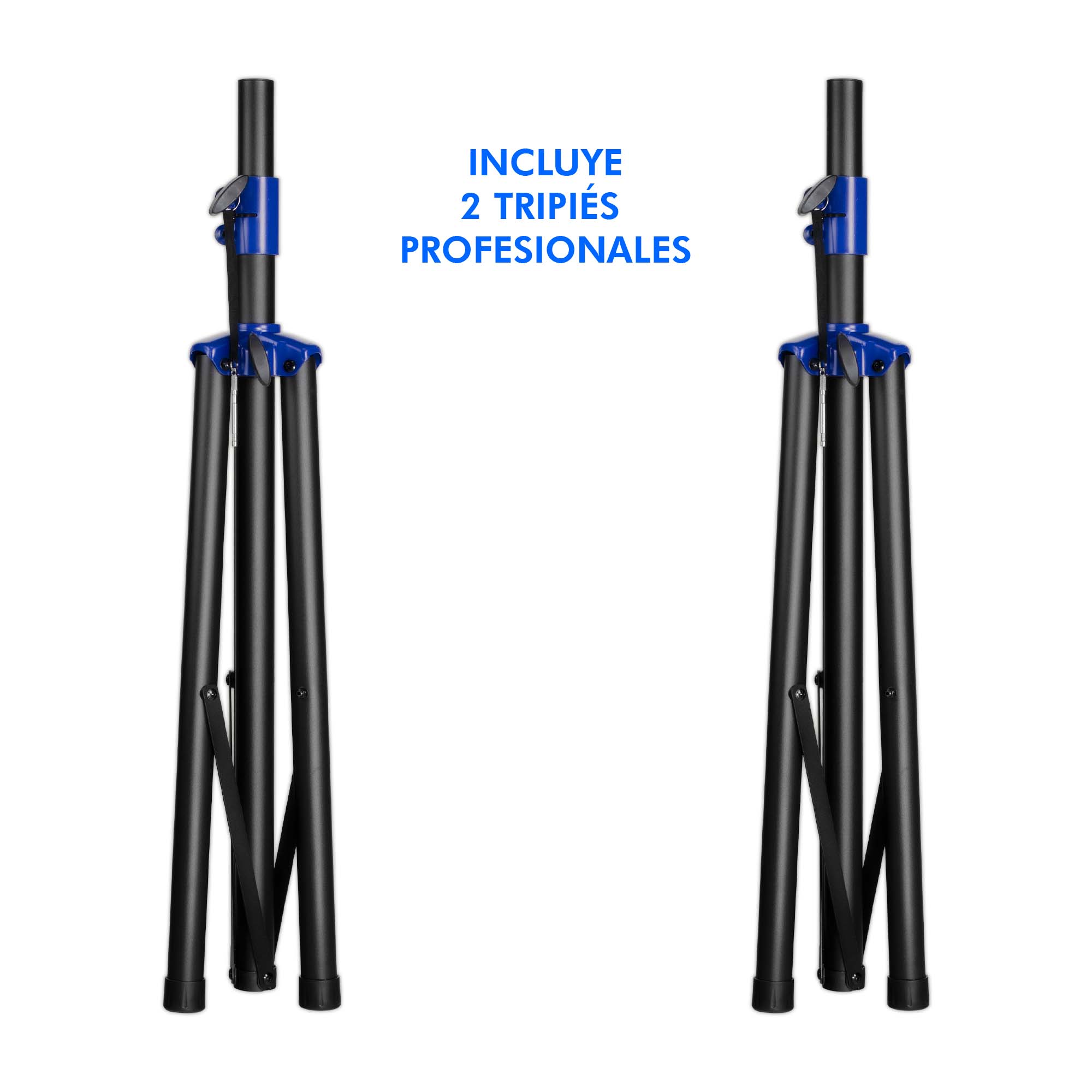 Sistema Audio Profesional 3 Vías Clase D Tubalcain Steelpro Color Negro.