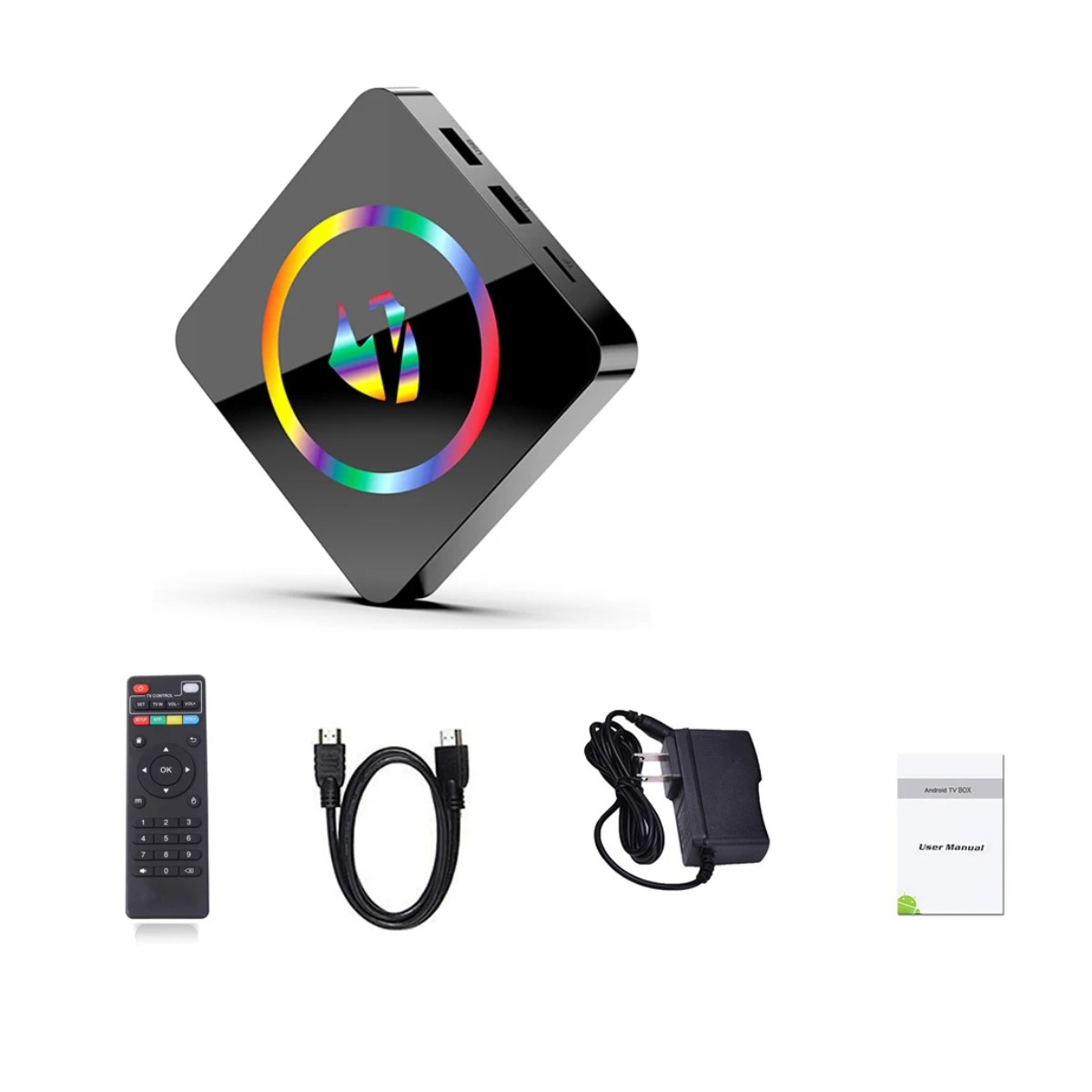 TV BOX Dispositivo smartTV inteligente T1 decodificador Android 13 8K WIFI 4G 32G HDMI USB pantalla