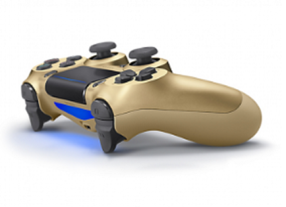 Control Compatible Con Ps4 Dorado Inalámbrico