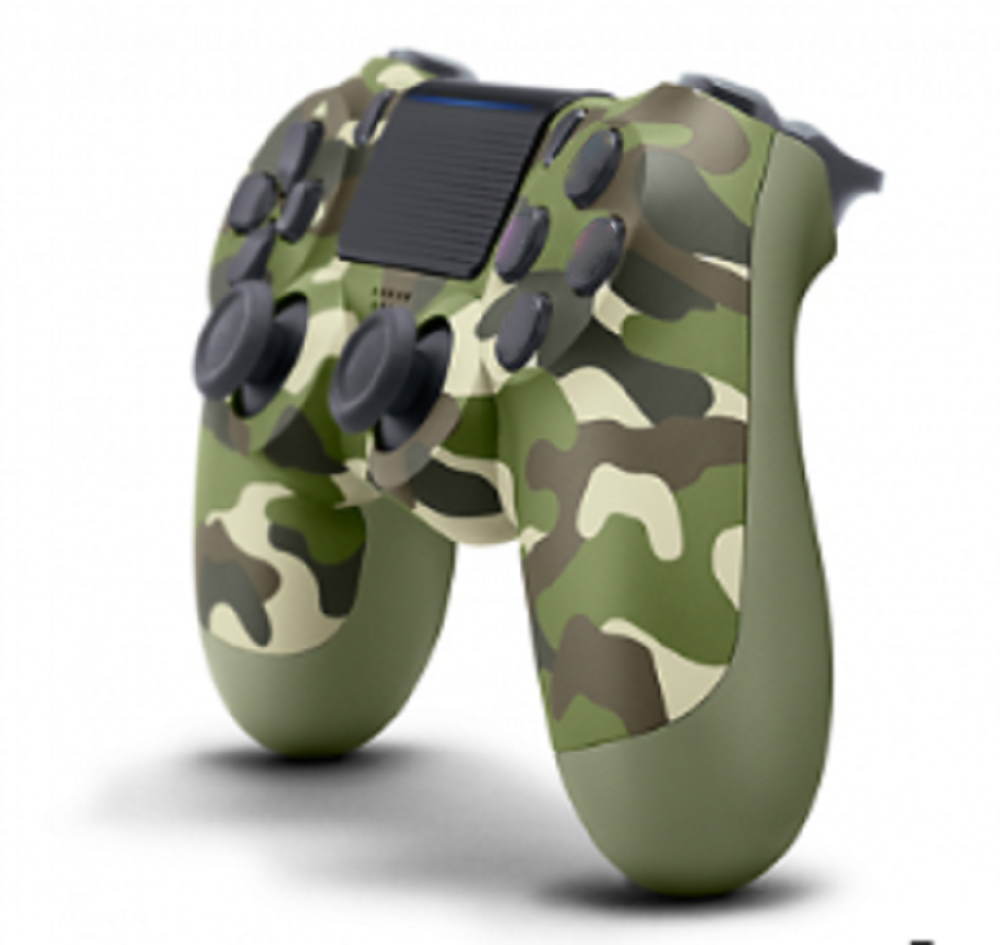 Control Compatible Con Ps4 Camuflaje Verde Inalámbrico.