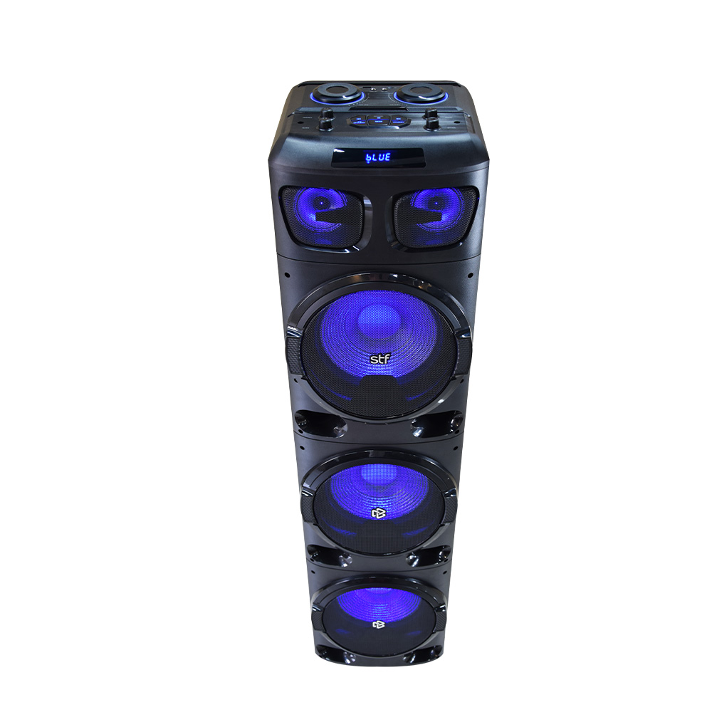 Bafle bocina Inalámbrica STF Power Block 12x3" Con luz led