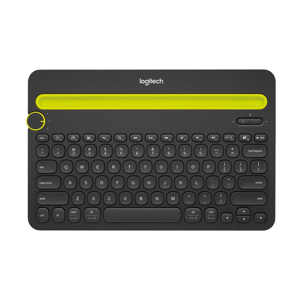 Teclado Logitech K480 Inalámbrico Bluetooth Español PC Tablet Smartphone con Soporte para Celular o Tablet