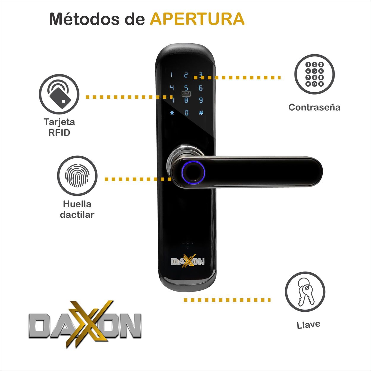 Chapa Cerradura Digital Inteligente App Wifi Huella B110 