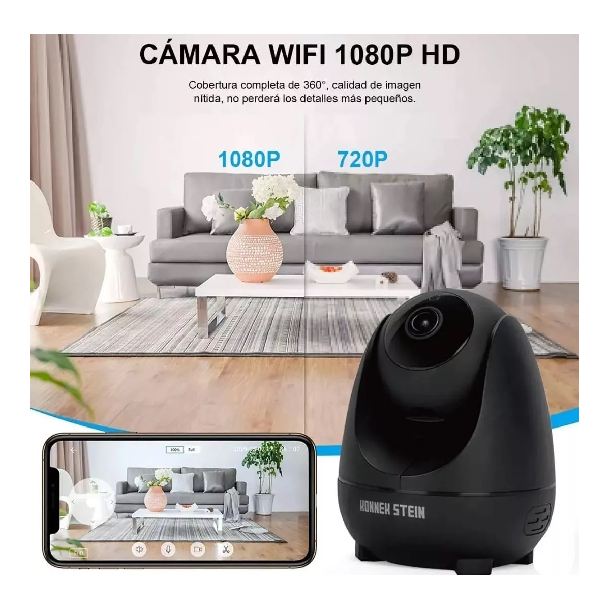 Cámara de Vigilancia y Seguridad Wifi para Uso Interior Ip66