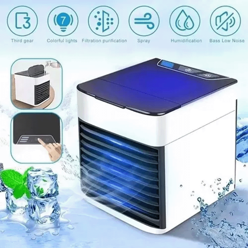 Mini Enfriador Personal Acondicionado Portátil Enfriador De Aire Person Color Blanco