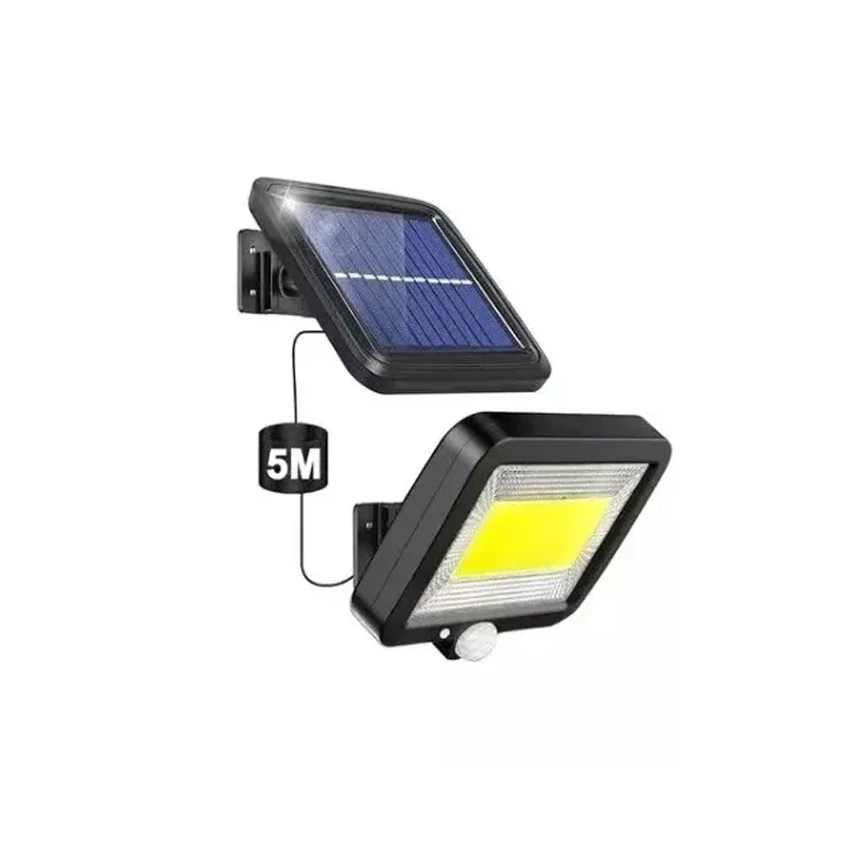 Lámpara Solar Recargable Luz Solar Exterior Jardín 100 Led