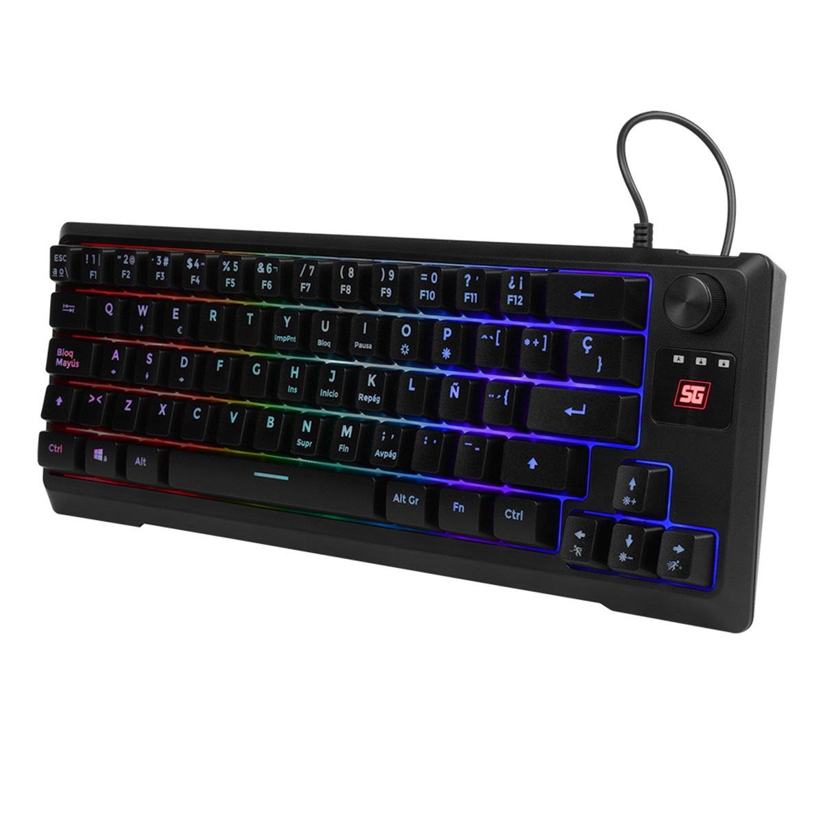 Teclado Gamer Vorago Start The Game KB-506 RGB Alámbrico Español