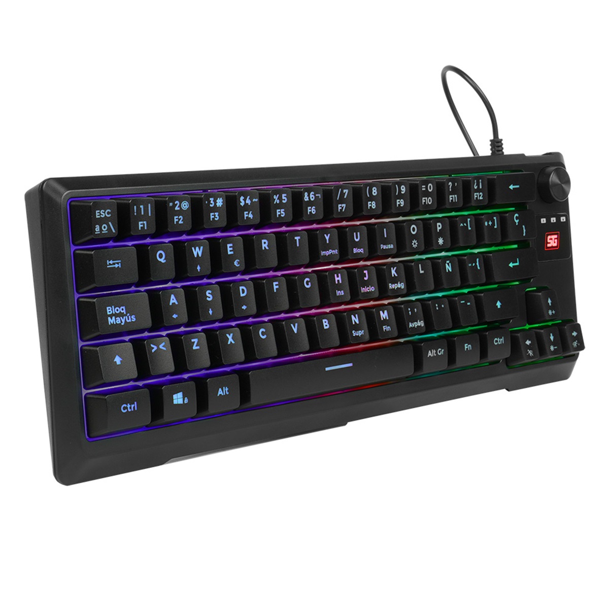 Teclado Gamer Vorago Start The Game KB-506 RGB Alámbrico Español