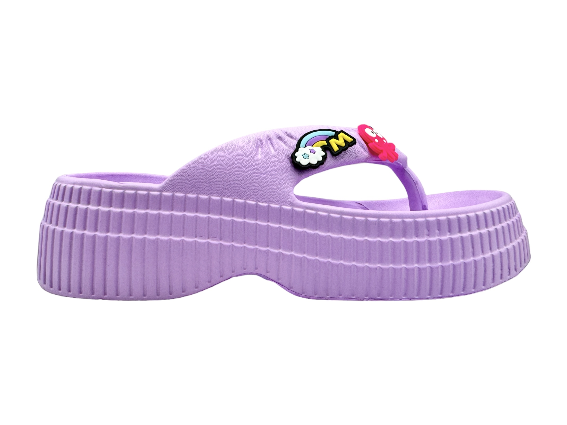 Sandalia Chancla Conford Pata De Gallo Plataforma 8851 Para Dama