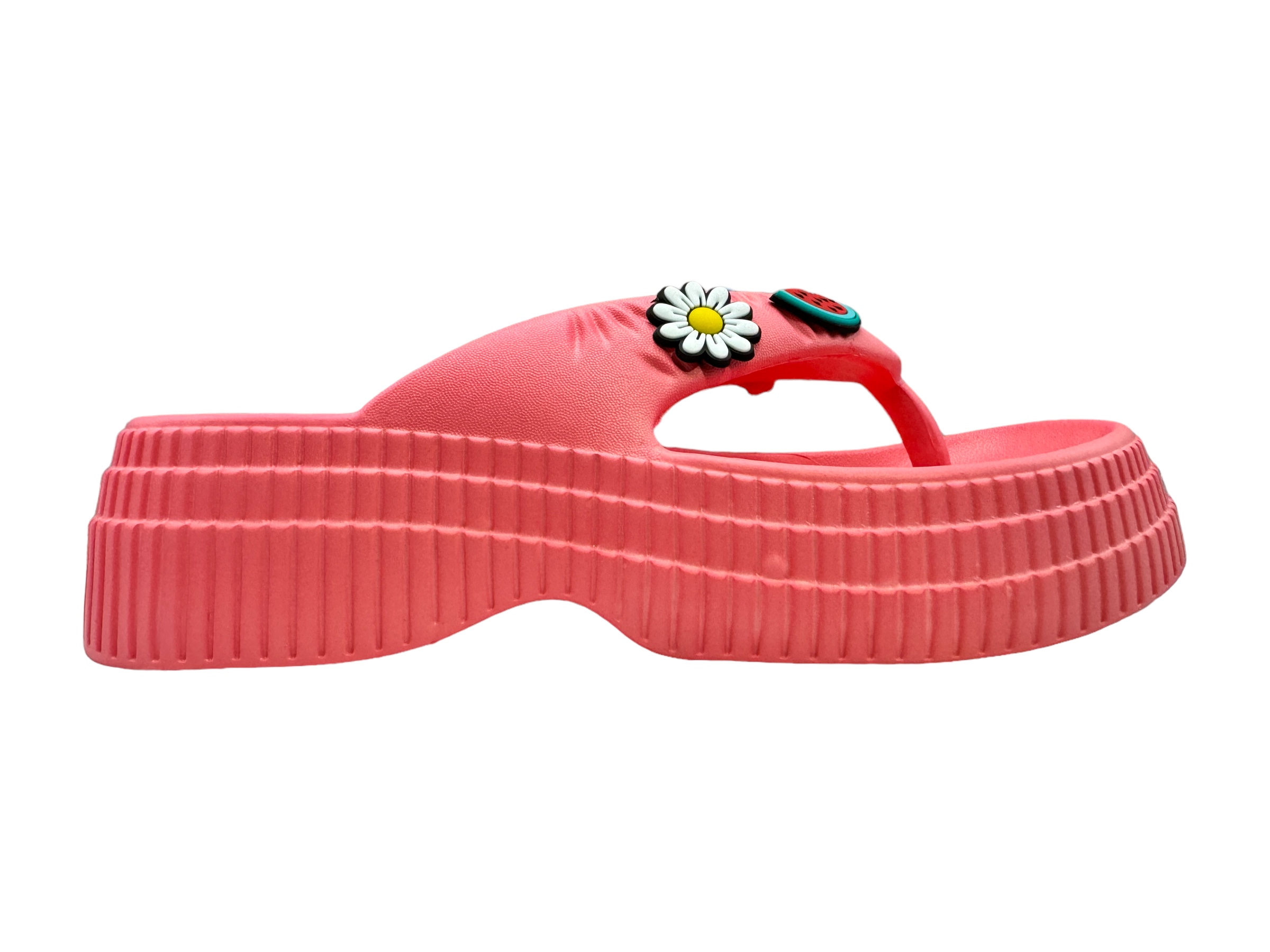 Sandalia Chancla Conford Pata De Gallo Plataforma 8851 Para Dama