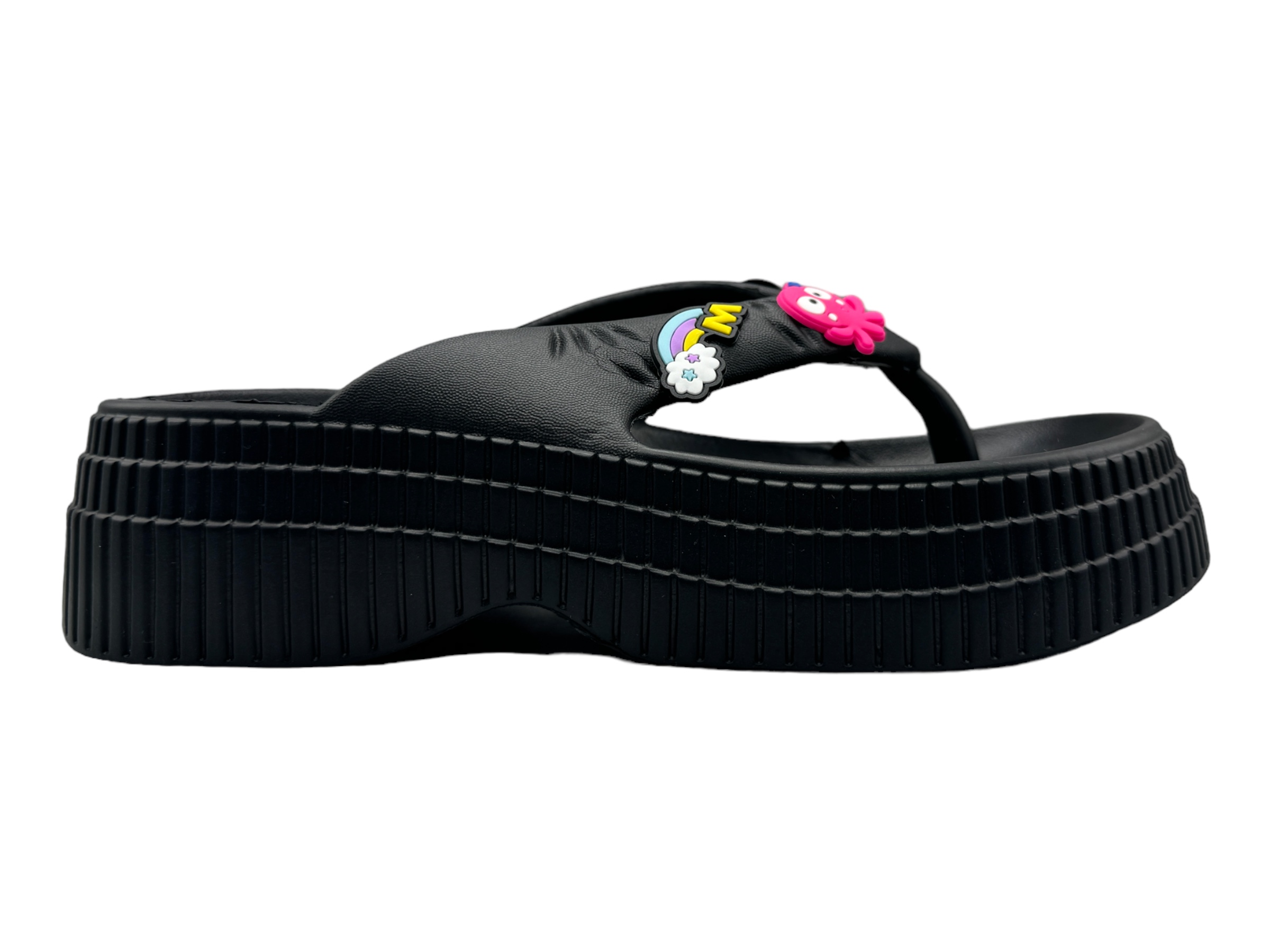 Sandalia Chancla Conford Pata De Gallo Plataforma 8851 Para Dama