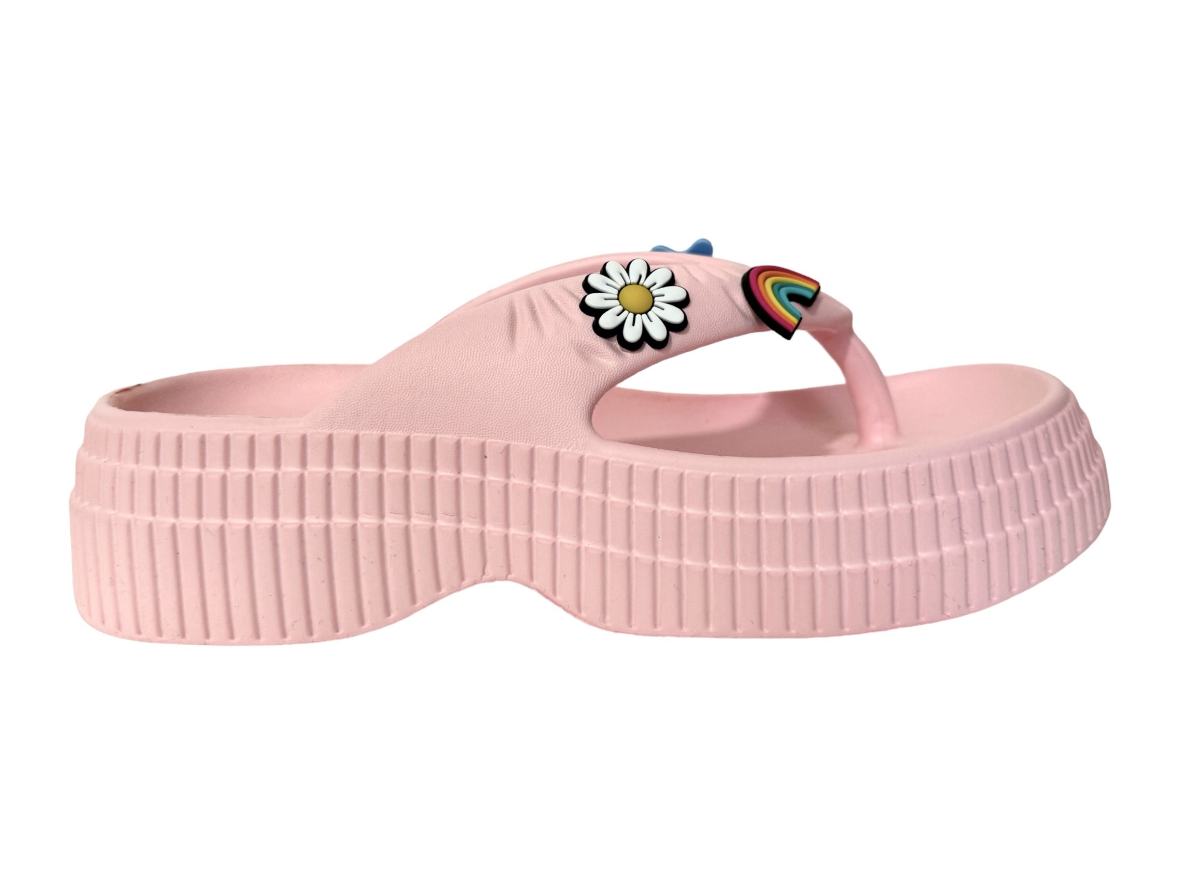 Sandalia Chancla Conford Pata De Gallo Plataforma 8851 Para Dama