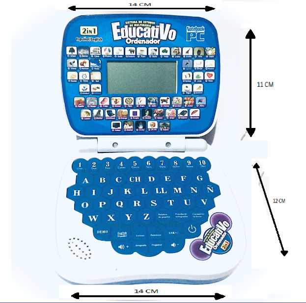 Juguete Mini Computadora Didáctica Interactiva Educativa