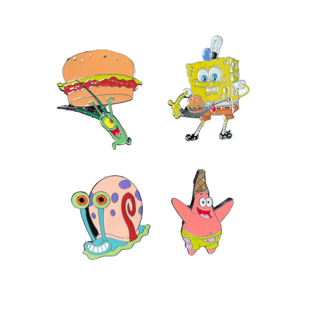 Pines Bob Esponja (Bob Esponja, Patricio, Gary, Plankton).
