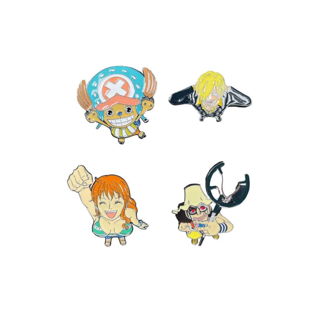 Pines One Piece (Tony Chopper, Sanji, Nami, Usopp).