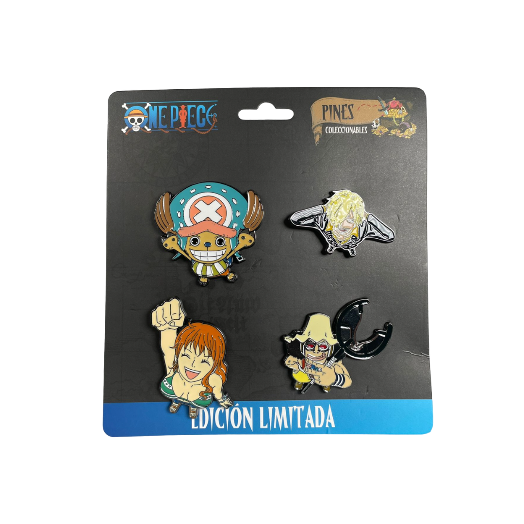 Pines One Piece (Tony Chopper, Sanji, Nami, Usopp).