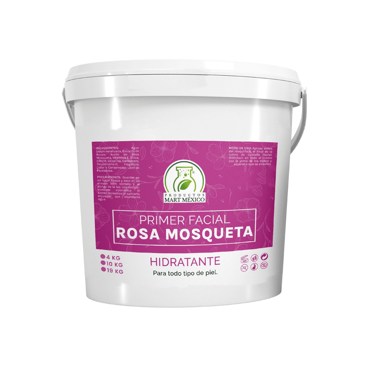 Primer Hidratante De Rosa Mosqueta 4 kilos