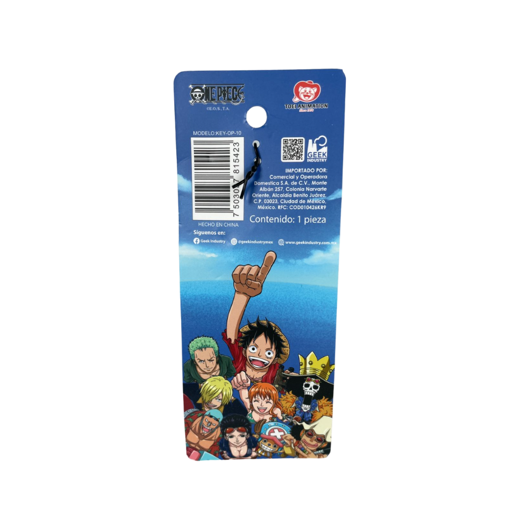 Llavero - Sombrero De Paja Y Fruta Del Diablo Luffy - One Piece.
