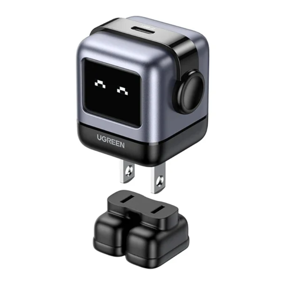 Ugreen Nexode Robot Cargador Rápido GaN de 30W USB-C Negro