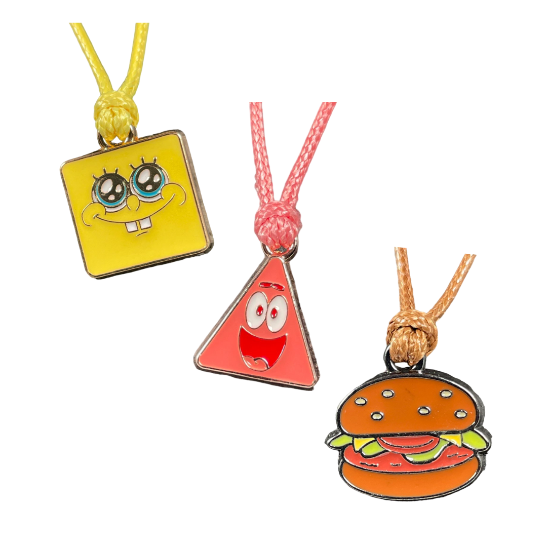 Pulseras De La Amistad Bob Esponja (Bob Esponja, Patricio Estrella, Cangreburguer).
