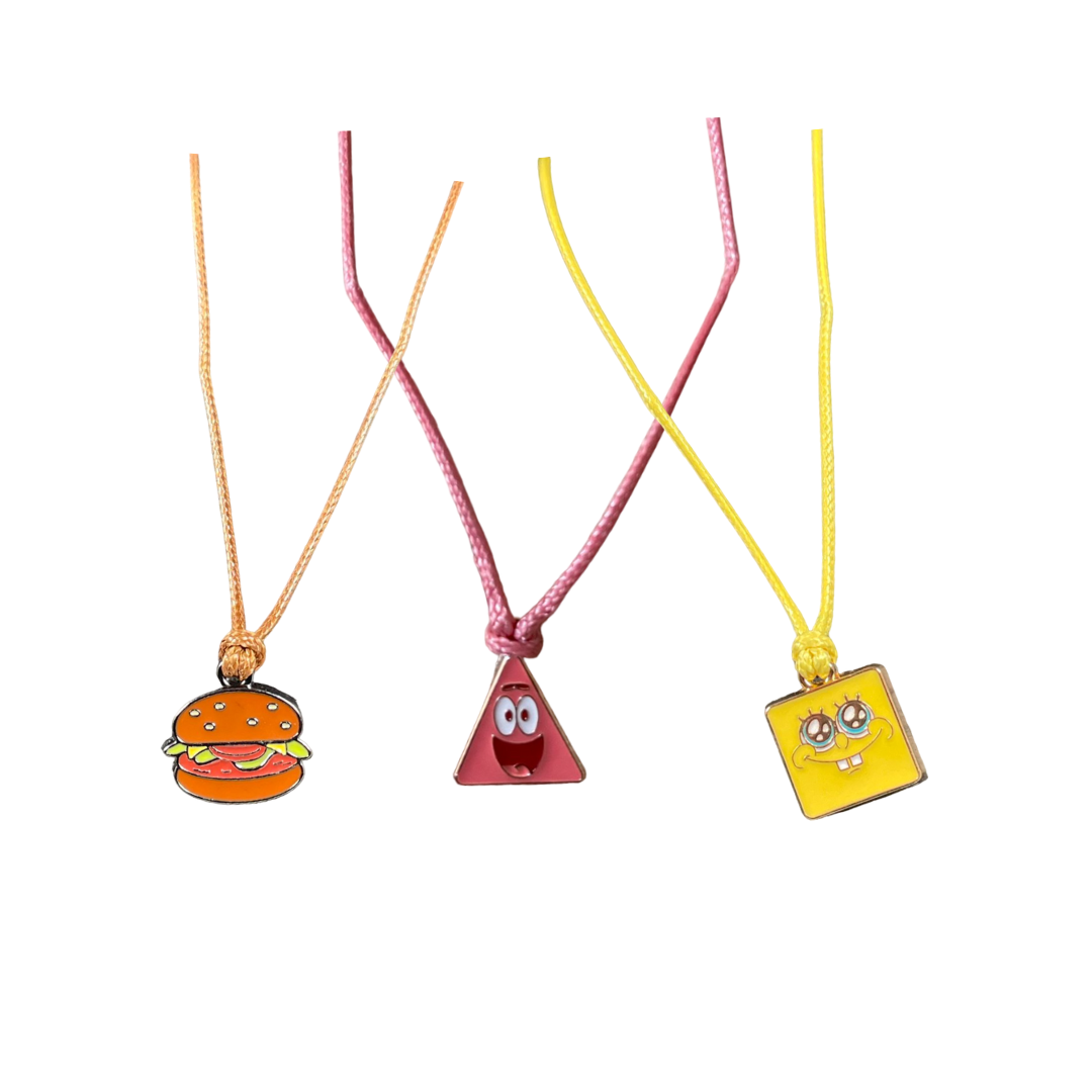 Pulseras De La Amistad Bob Esponja (Bob Esponja, Patricio Estrella, Cangreburguer).