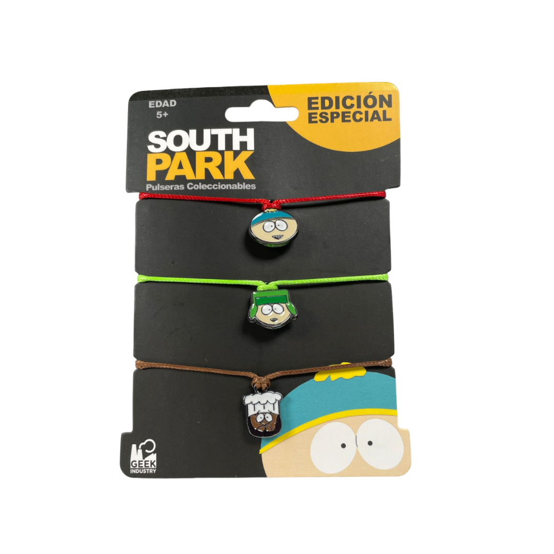 Pulseras De La Amistad South Park (Cartman, Kyle, Chef).