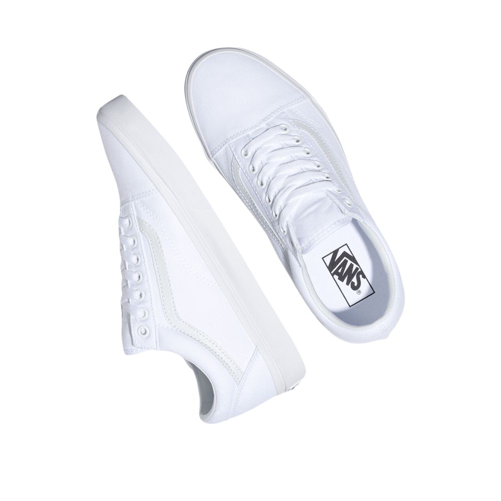 Tenis Vans Classics Old Skool Blanco Unisex