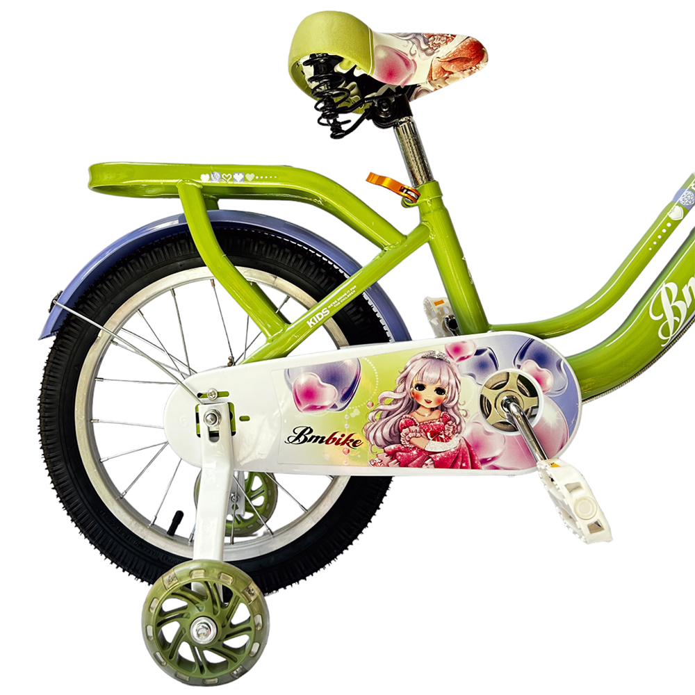 Bicicleta para Niña R-16 BM Toys Verde con Azul Pastel YM-800