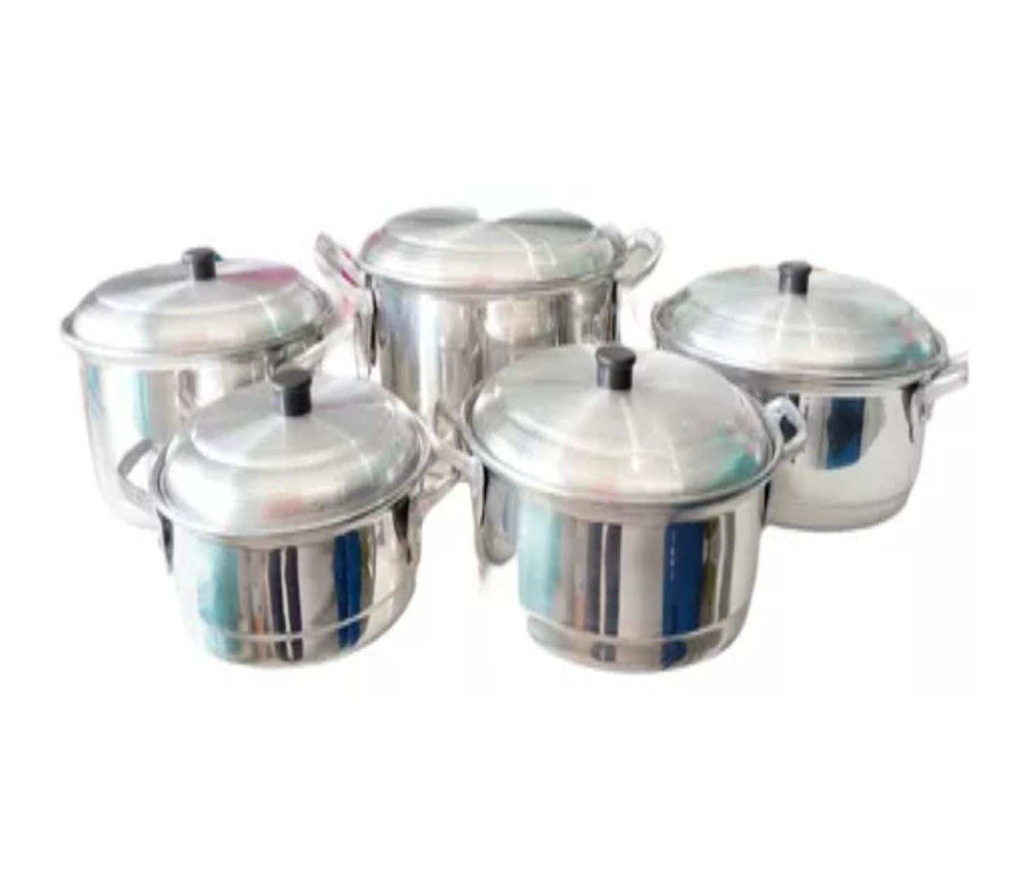 Juego De 5 Budineras De Aluminio.